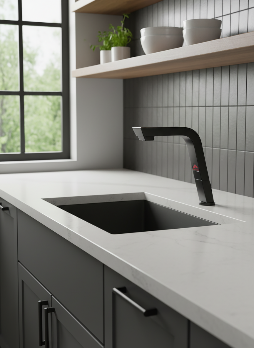 matt black GUNGDAI GD SODA sparkling smart water dispenser