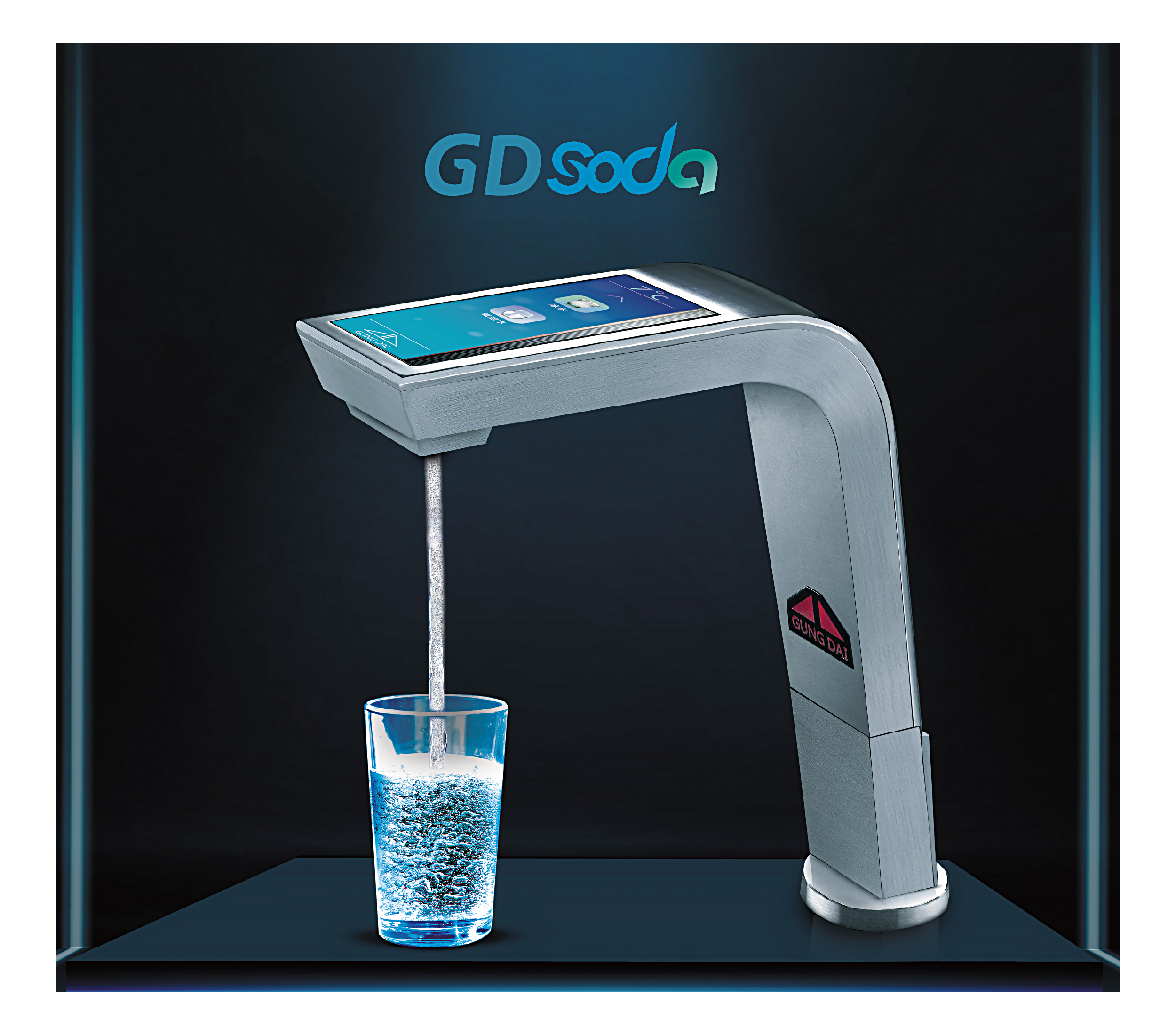 GD SODA Smart Faucet with Under Sink Soda (Sparkling) Water Dispenser